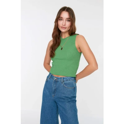 Afbeelding van Trendyol Oranje Ronde Hals Crop Blouse Twoss21Bz0098