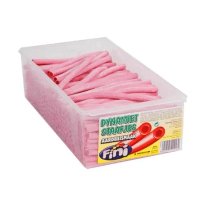 Afbeelding van Fini Dynamietstaafjes Aardbei (250 Stuks)