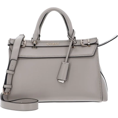 Afbeelding van GUESS Schoudertas Handtas Sestri Luxury Satchel Taupe Beige