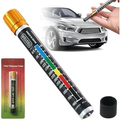 Afbeelding van GBKDQQ Lakmeetapparaat: auto lakdiktemeter magnetische lakmeter lakfilm pen autolak tester carrosserie schade detector met puntschaal