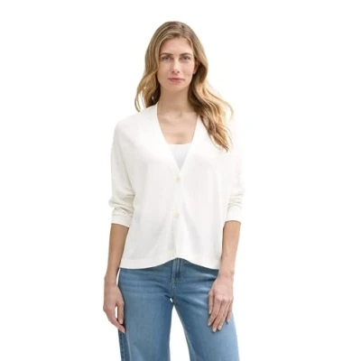Afbeelding van TOM Tailor Vest, Dames, Maat: Medium, Whisper white