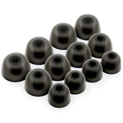 Afbeelding van Okuli 12 x Siliconen Oordopjes Puntje voor Jabra Elite 3, 5, 7, 65t, 75t Oortelefoons in Zwart