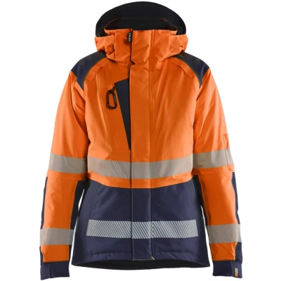 Afbeelding van Blaklader 4456 1987 Dames Winterjas High Vis Oranje/Marineblauw XS