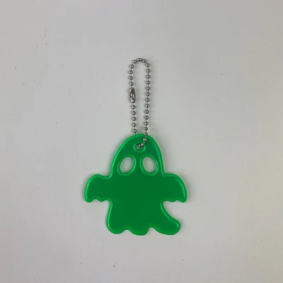 Afbeelding van Reflecterende sleutelhanger 1 stuks Spookje Groen