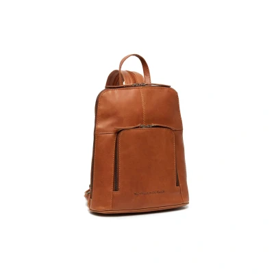 Afbeelding van The Chesterfield Vivian Leren Rugzak Cognac