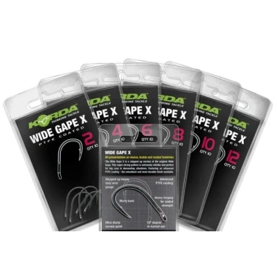 Afbeelding van Korda Wide Gape X Micro Barbed (10 pcs) Maat : haak 8