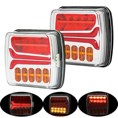 Afbeelding van DUARKGUARD LED Achterlichten voor Aanhangers, 12/24 V, 2 Stuks Caravanverlichting, Landbouw, E merk, Waterdicht, Tractor, Goedgekeurd