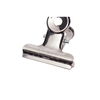 Afbeelding van Papierklem MAUL Bulldog 30mm capaciteit 10mm zilver