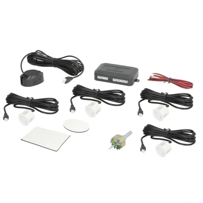 Afbeelding van M Tech CP7W parkeerhulp 4 sensoren met luidspreker wit
