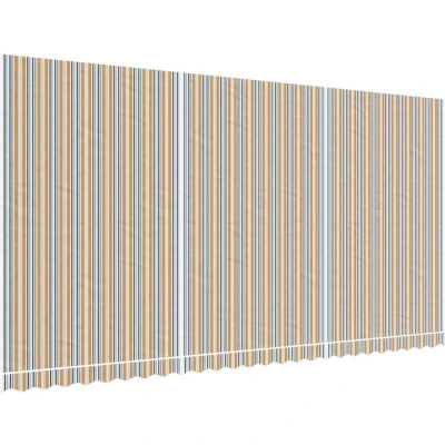 Afbeelding van Vervangingsdoek voor luifel gestreept 6x3 m meerkleurig