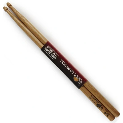 Afbeelding van Los Cabos 5B rood Hickory Sticks, Wood Tip Drumsticks