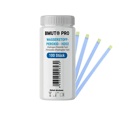 Afbeelding van 100 x waterstofperoxide 0 ppm teststrips watertest H2O2 concentratie meten