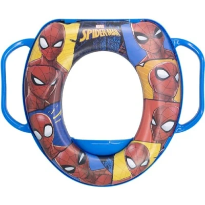 Afbeelding van Marvel Spiderman toiletverkleiner voor kinderen, met comfortabele vulling en twee handgrepen, wasbaar herbruikbaar