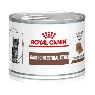 Afbeelding van 12x 195g Royal Canin Veterinary Feline Gastrointestinal Kitten Ultra Soft Mousse natvoer