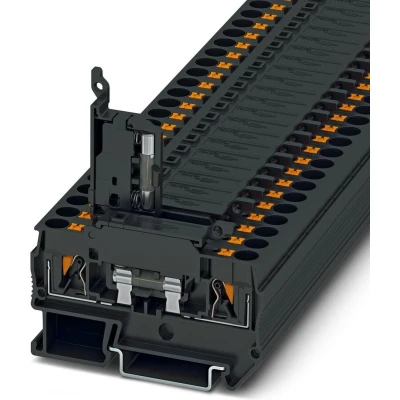Afbeelding van Phoenix Contact PTC 4 HESI (5X20) 3270200 Zekeringsdoorvoerklem 0.20 mm² Zwart 50 stuk(s)