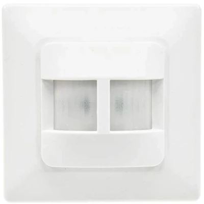 Afbeelding van ChiliTec Bewegingsmelder 180 inbouw indoor sensor schakelt vanaf 1 Watt 9 m bereik 230 V 2 draads technologie vervangt een lichtschakelaar wit