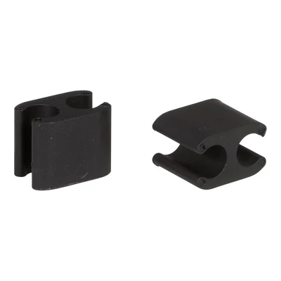 Afbeelding van Elvedes Kabelclips Duo PVC voor Di2 5,0 mm + 2,5 zwart (50 stuks)