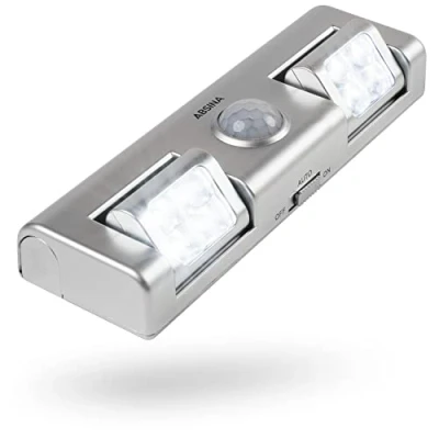 Afbeelding van greate. led lichtstrip met bewegingsmelder, werkt op batterijen, kastverlichting bewegingsmelder en instelbare lichtstraling voor kast, trap nog veel meer, batterijen