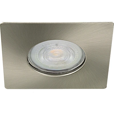Afbeelding van IP65 LED Inbouwspot Daisy Vierkant RVS Look Warm Wit Dimbaar 5W Philips