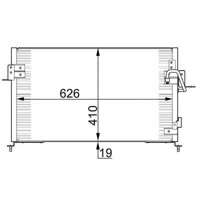 Afbeelding van Mahle Original Airco condensor AC 676 000S
