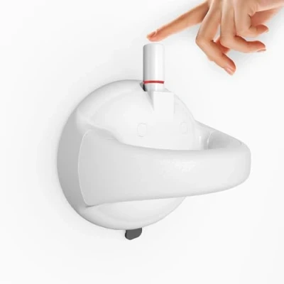 Afbeelding van Mannicix Handgreep douche zonder boren, gloednieuwe handgrepen voor senioren, douchegreep met zuignap badkamer, toilet, badkuipgreep kinderen, beperkte personen, ouderen