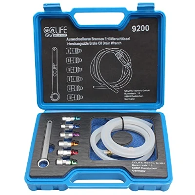 Afbeelding van CCLIFE 8 stuks rem ontluchting kit sleutel 7 12 mm