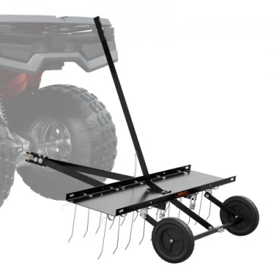 Afbeelding van VEVOR Trekhaak achter Dethatcher, 40 inch sleepverticuteerder met 20 verenstalen tanden, gazonverticuteerhark voor ATV of maaier, sleephaak gazonhark liftgreep tuinboerderijgras