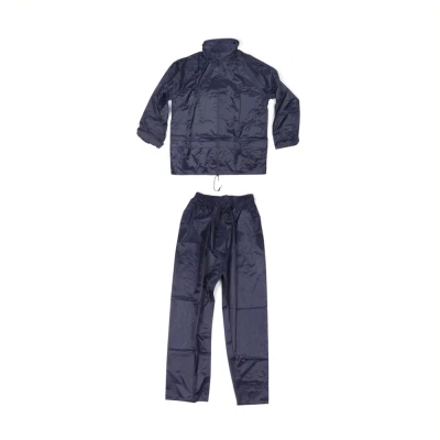 Afbeelding van Lastpak Basic Regenpak met Capuchon Blauw Maat M