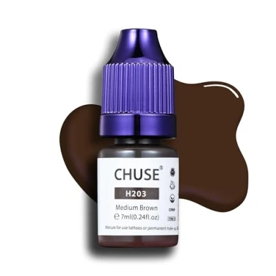 Afbeelding van CHUSE PMU hybride vloeibare wenkbrauwpigmenten 0,24 oz/7 ml (H203 middenbruin)