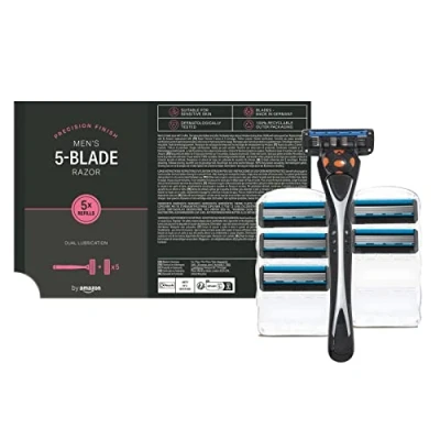 Afbeelding van by Amazon Heren scheermes met 5 mesjes + 6 navullingen