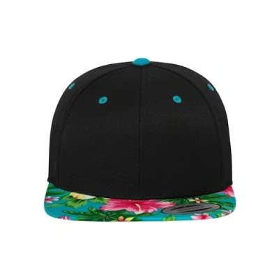 Afbeelding van Flexfit Hawaiian Snapback Pet, Maat: One Size, Black/aqua