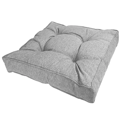 Afbeelding van POKAR Zitkussen Lounge Kussen Tuin voor Tuinmeubelen Loungemeubels 60x60x10 cm, Grijs