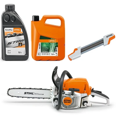 Afbeelding van Stihl MS 251 benzine kettingzaag starters set basic Bladlengte: 30 cm