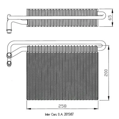 Afbeelding van Verdamper, airconditioning NRF 36096