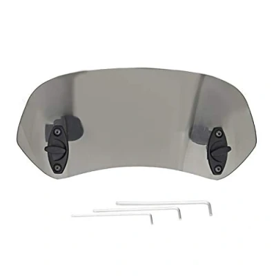 Afbeelding van DEWIN Motor Voorruit, Windscherm, Special Windschild Voor Motorfiets, Instelbare Clip on Windscherm Accessoire (Tawny)