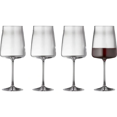 Afbeelding van Rode Wijnglas Lyngby Glas Krystal Zero Clear 540 ml (4 delig)