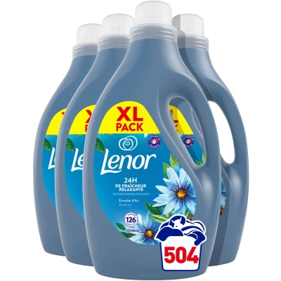 Afbeelding van Lenor Wasverzachter Zeebries 4 x 126 Wasbeurten