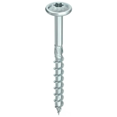 Afbeelding van HECO TOPIX Plus tellerkopschroef 8x120mm verzinkt deeldraad T40 61272 (Per 50 stuks)
