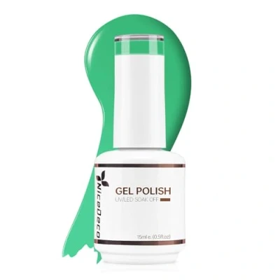 Afbeelding van Nicedeco Hema Free Gellak Semi Permanent Nail Gel Cruelty Groen Color Nagellak UV/LED Glossy Polish 15ML 321