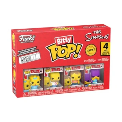 Afbeelding van Funko Bitty Pop! The Simpsons Maggie 4pkE mysterieus minifiguur als verrassing 2,2 cm om te verzamelen inclusief stapelbaar tentoonstellingsrek cadeau idee partytassen