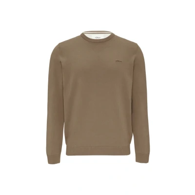 Afbeelding van s.Oliver MIT Logostickerei Trui, Heren, Maat: 3XL, Sandstein