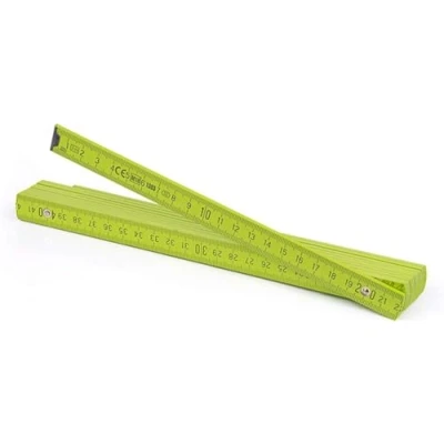 Afbeelding van Metrie™ BL52 1 x opvouwbare liniaal van hout, 2 m lang, schaalliniaal met duplexschaal