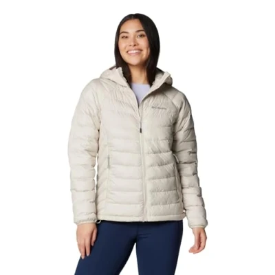 Afbeelding van Columbia Powder LITE Hooded Jacket Winterjas, Dames, Maat: XS, Dark stone