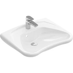Afbeelding van V&amp;B ViCare wastafel 60 x 49 cm doorgestoken z/overloop wit