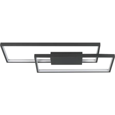 Afbeelding van Highlight Plafondlamp Stretto rechthoek 69x29 cm zwart