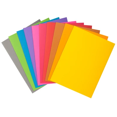 Afbeelding van Exacompta ref. 210500E Set van 50 felgekleurde dossiermappen ROCK&#039;&#039;S 210 g/m2 in PEFC™ gecertificeerde mappen Afmetingen: 24 x 32 cm voor A4 formaat 10 geassorteerde kleuren