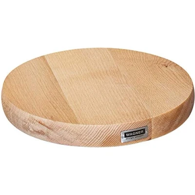 Afbeelding van Wagner Plantenroller massief Ø 25 x 5 cm I voor binnen Bloemenroller van FSC® hout, beuken natuur Potenroller hout Draagvermogen 100 kg Made in EU 20027101