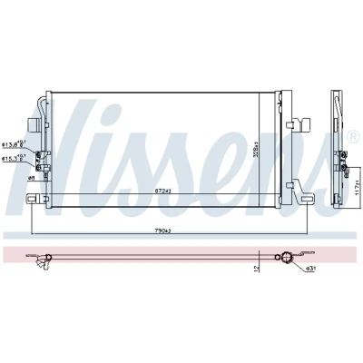 Afbeelding van Nissens Airco condensor 940827
