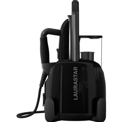 Afbeelding van Laurastar Lift Plus Ultimate Black Stoomstrijkijzer, 3 in 1 Strijkstation, dat je kleding ontvouwt, Strijkt en reinigt, Hygiënische Stoom, Afneembare watertank, Groenicaal Strijken, Automatische oprolling, Actieve 3D zool