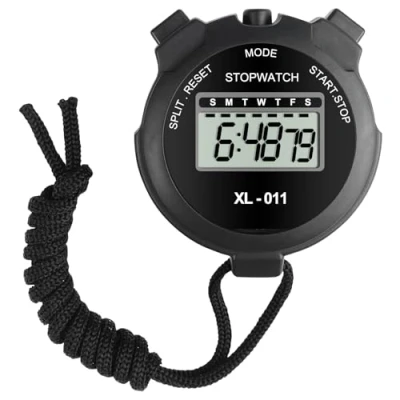Afbeelding van Newaner Sportstopwatch (2 stuks), scheidsrechter, timer voor handmatige achteruittelling, digitale timer, professionele stopwatch, sporters, trainers en scheidsrechters